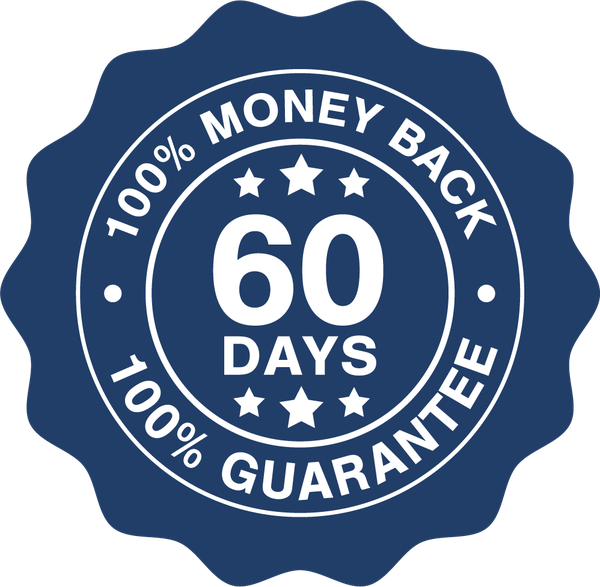 60-Day Money Back Guarantee seal